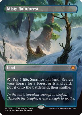 Misty Rainforest (Borderless) card from Special Guests