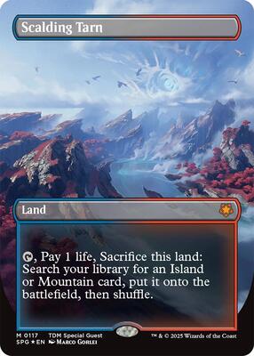 Scalding Tarn (Borderless) (Dragonscale Foil) card from Special Guests
