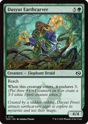 Dusyut Earthcarver card from Tarkir: Dragonstorm