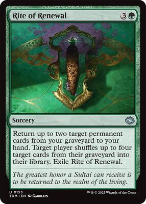 Rite of Renewal card from Tarkir: Dragonstorm