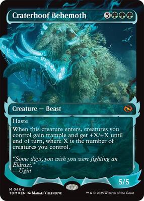 Craterhoof Behemoth (Showcase) card from Tarkir: Dragonstorm