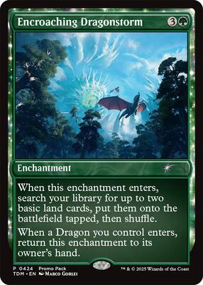 Encroaching Dragonstorm card from Promo Pack: Tarkir: Dragonstorm
