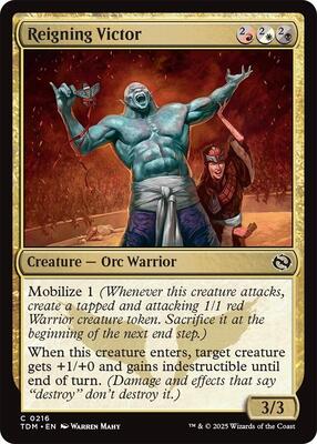 Reigning Victor card from Tarkir: Dragonstorm