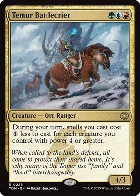 Temur Battlecrier card from Tarkir: Dragonstorm