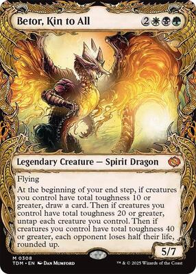 Betor, Kin to All (Showcase) card from Tarkir: Dragonstorm