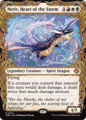 Neriv, Heart of the Storm (Showcase) card from Tarkir: Dragonstorm