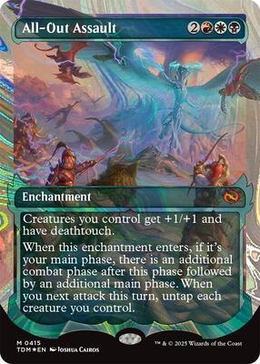 All-Out Assault (Showcase) (Halo Foil) card from Tarkir: Dragonstorm