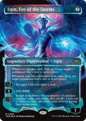 Ugin, Eye of the Storms (Showcase) card from Tarkir: Dragonstorm