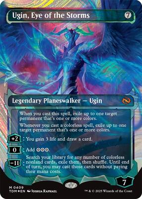 Ugin, Eye of the Storms (Showcase) (Halo Foil) card from Tarkir: Dragonstorm