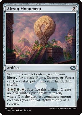 Abzan Monument card from Tarkir: Dragonstorm