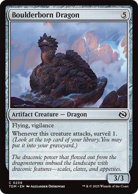Boulderborn Dragon card from Tarkir: Dragonstorm