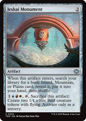 Jeskai Monument card from Tarkir: Dragonstorm