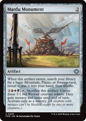 Mardu Monument card from Tarkir: Dragonstorm