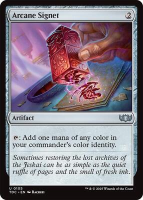 Arcane Signet card from Commander: Tarkir: Dragonstorm