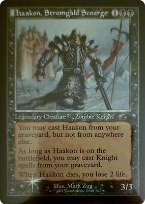 Haakon, Stromgald Scourge (Retro Frame) card from Secret Lair Drop Series