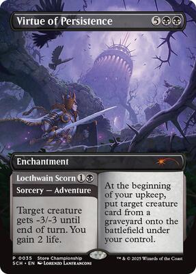Virtue of Persistence card from Game Day & Store Championship Promos