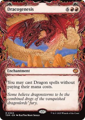 Dracogenesis (0300) (Showcase) card from Tarkir: Dragonstorm