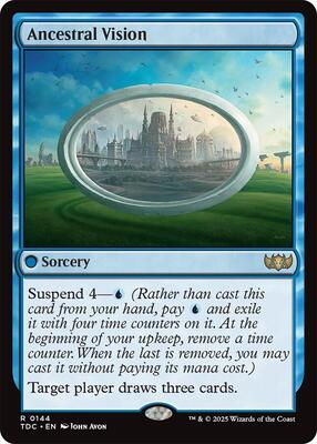 Ancestral Vision card from Commander: Tarkir: Dragonstorm