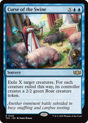 Curse of the Swine card from Commander: Tarkir: Dragonstorm