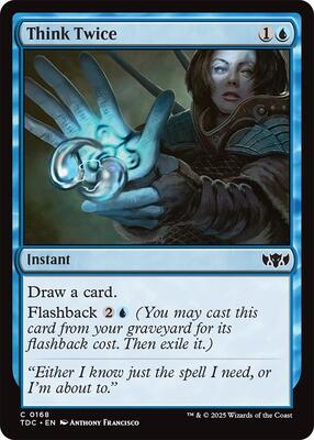 Think Twice card from Commander: Tarkir: Dragonstorm