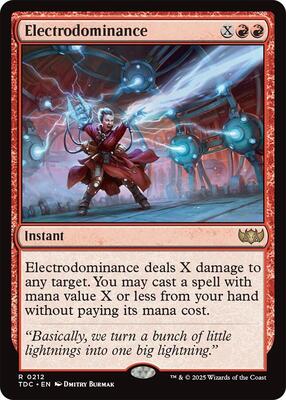 Electrodominance card from Commander: Tarkir: Dragonstorm
