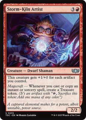Storm-Kiln Artist card from Commander: Tarkir: Dragonstorm