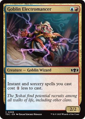 Goblin Electromancer card from Commander: Tarkir: Dragonstorm