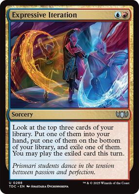 Expressive Iteration card from Commander: Tarkir: Dragonstorm