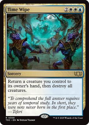Time Wipe card from Commander: Tarkir: Dragonstorm
