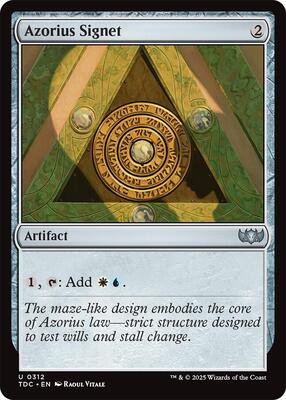 Azorius Signet card from Commander: Tarkir: Dragonstorm