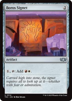 Boros Signet card from Commander: Tarkir: Dragonstorm