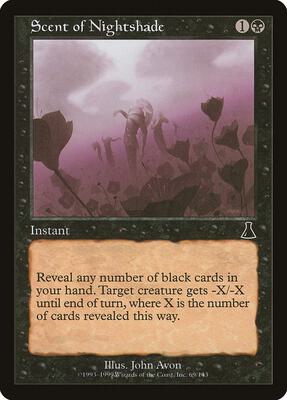 Scent of Nightshade card from Urza's Destiny