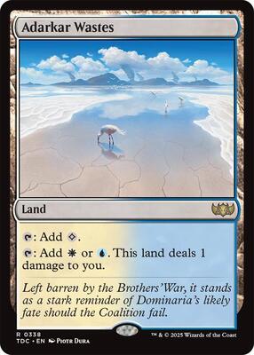 Adarkar Wastes card from Commander: Tarkir: Dragonstorm