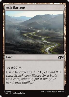 Ash Barrens card from Commander: Tarkir: Dragonstorm