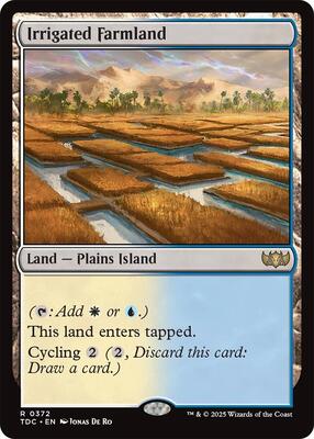 Irrigated Farmland card from Commander: Tarkir: Dragonstorm