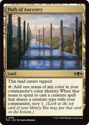 Path of Ancestry card from Commander: Tarkir: Dragonstorm