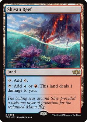 Shivan Reef card from Commander: Tarkir: Dragonstorm