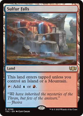 Sulfur Falls card from Commander: Tarkir: Dragonstorm