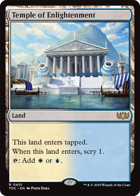 Temple of Enlightenment card from Commander: Tarkir: Dragonstorm