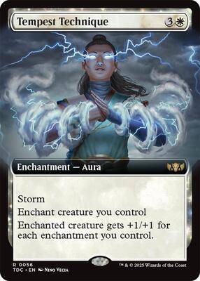 Tempest Technique (Extended Art) card from Commander: Tarkir: Dragonstorm
