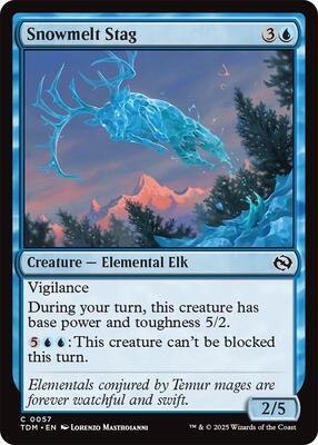 Snowmelt Stag card from Tarkir: Dragonstorm