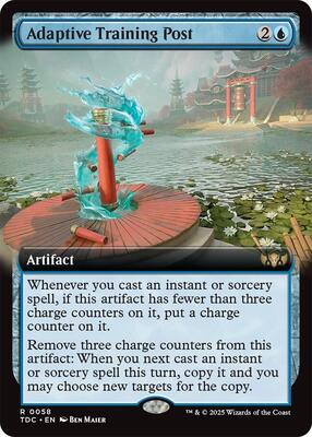 Adaptive Training Post (Extended Art) card from Commander: Tarkir: Dragonstorm
