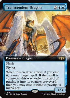 Transcendent Dragon (Extended Art) card from Commander: Tarkir: Dragonstorm