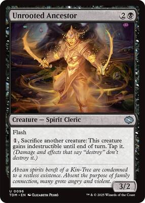 Unrooted Ancestor card from Tarkir: Dragonstorm