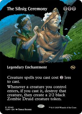 The Sibsig Ceremony (Borderless) card from Tarkir: Dragonstorm