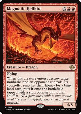 Magmatic Hellkite card from Tarkir: Dragonstorm