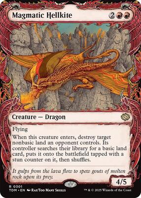 Magmatic Hellkite (Showcase) card from Tarkir: Dragonstorm