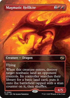 Magmatic Hellkite (Borderless) card from Tarkir: Dragonstorm