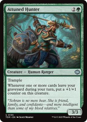 Attuned Hunter card from Tarkir: Dragonstorm