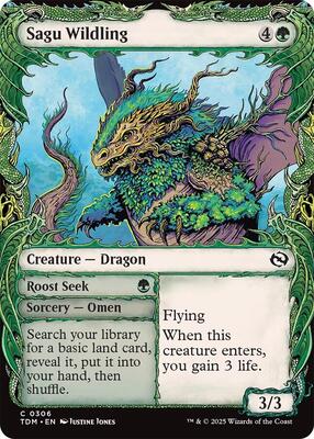 Sagu Wildling (Showcase) card from Tarkir: Dragonstorm